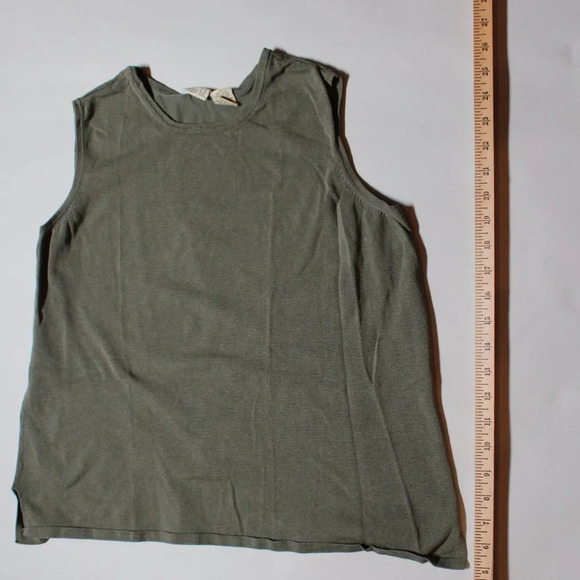 Khaki Linden Hill Knit Tank Top - Picture 2 of 5